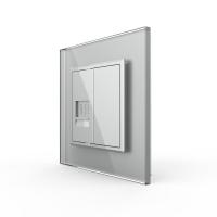 Розетка компьютерная LIVOLO RJ-45 серая VL-C791C-15