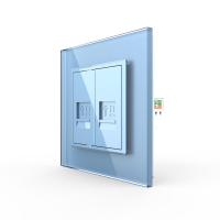 Розетка Livolo КОМП RJ-45 двойная Синяя