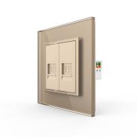 Розетка компьютерная двойная LIVOLO RJ-45 золотая VL-C792C-13