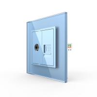 Розетка Livolo ТВ/КОМП RJ-45 Синяя