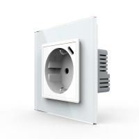 Розетка электрическая + USB type-C с блоком питания 18W Livolo 1 пост Белая