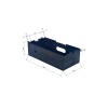 Розетка горизонтальная выдвижная 2 Euro 16A, USB type A+C с блоком 18W RocketSocket, проводка, белый