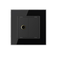Розетка стерео аудио LIVOLO TRS 6.3 jack черная VL-C791M1-12