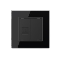 Розетка компьютерная LIVOLO RJ-45 черная VL-C791C-12