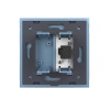 Розетка Livolo микрофон TRS 6.3 JACK Синяя