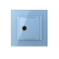 Розетка Livolo микрофон TRS 6.3 JACK Синяя