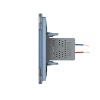 Розетка Livolo USB с блоком 5В 2.1А двойная Синяя
