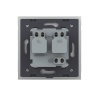 Розетка электрическая 220В LIVOLO серая VL-C7C1EU-15