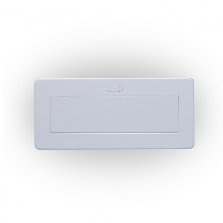Розетка горизонтальная выдвижная 2 Euro 16A, USB type A+C с блоком 18W RocketSocket, проводка, белый
