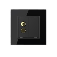 Розетка акустическая LIVOLO черная VL-C791A-12