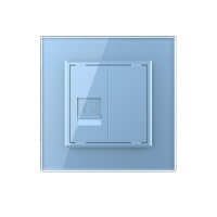 Розетка Livolo КОМП RJ-45 Синяя