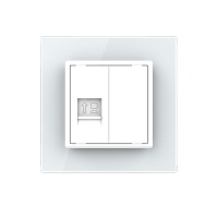 Розетка компьютерная LIVOLO RJ-45 белая VL-C791C-11