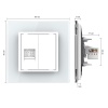 Розетка компьютерная LIVOLO RJ-45 белая VL-C791C-11