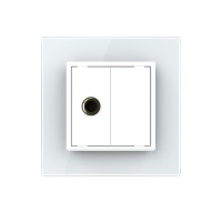 Розетка стерео аудио LIVOLO TRS 6.3 jack белая VL-C791M1-11