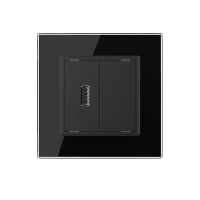 Розетка USB LIVOLO с блоком питания 5В 2.1А черная VL-C791USB-12