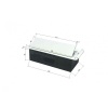 Розетка горизонтальная выдвижная 2 Euro 16A, USB type A+C с блоком 18W RocketSocket, проводка, белый