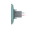 Розетка Livolo USB с блоком 5В 2.1А Зеленая