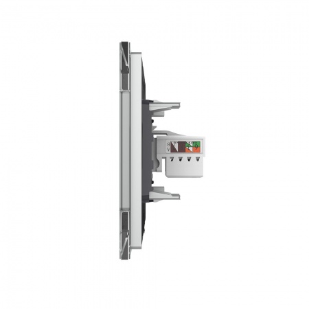 Розетка компьютерная двойная LIVOLO RJ-45 серая VL-C792C-15