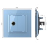 Розетка Livolo микрофон TRS 6.3 JACK Синяя