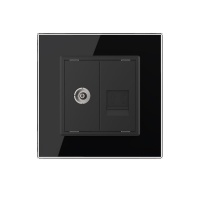 Розетка ТВ-Телефон LIVOLO черная VL-C791VT-12