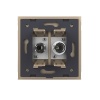 Розетка ТВ-Спутник LIVOLO золотая VL-C791VST-13