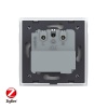 Розетка электрическая ZigBee (Wi-Fi) с заземлением защитными шторками 16A 1 пост Белая