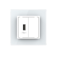 Розетка USB LIVOLO с блоком питания 5В 2.1А белая VL-C791USB-11